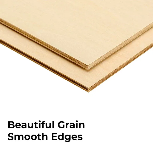 1/4" Basswood Plywood Sheets (4pcs)