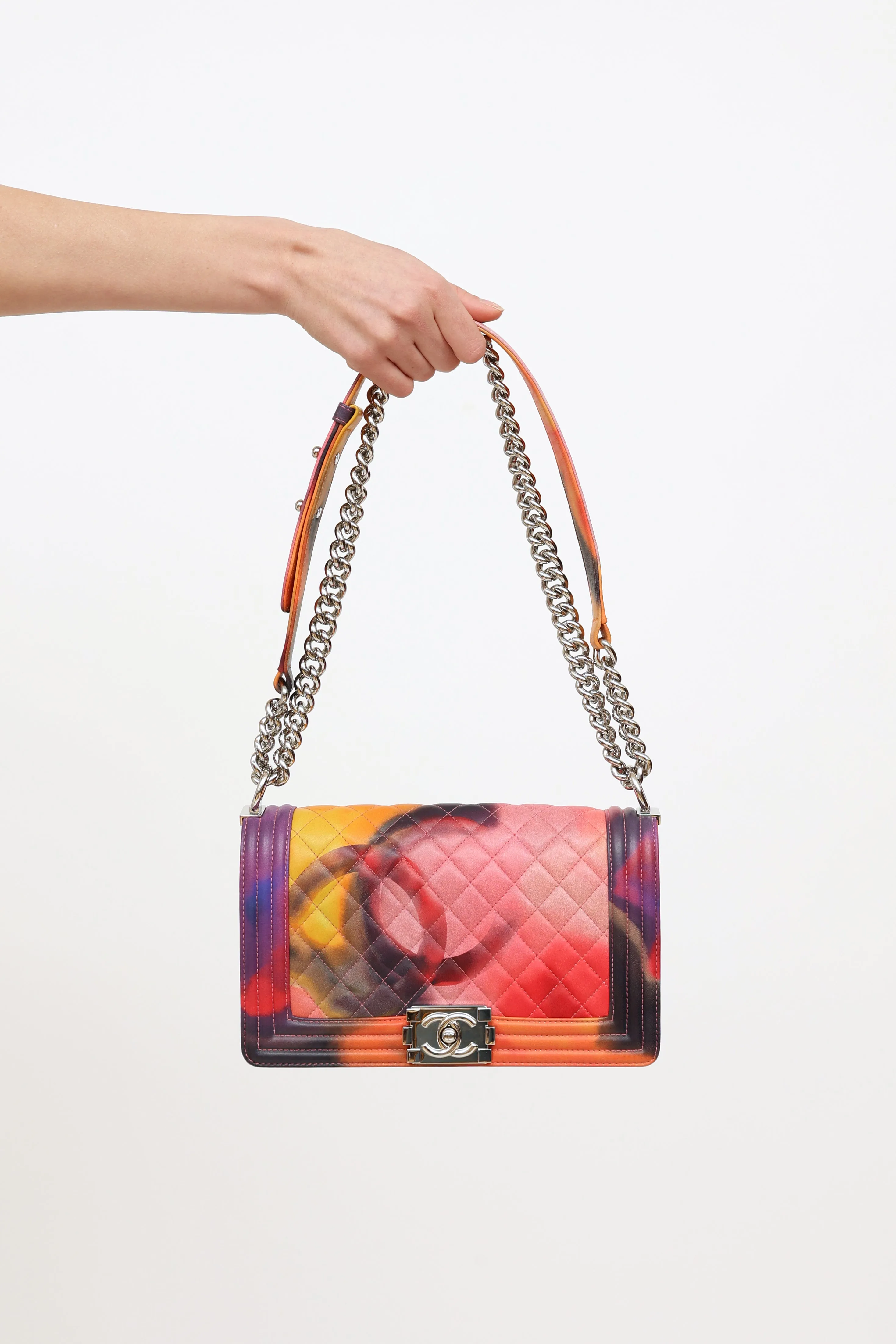 2014 Multi Graffiti Flower Power Medium Boy Bag