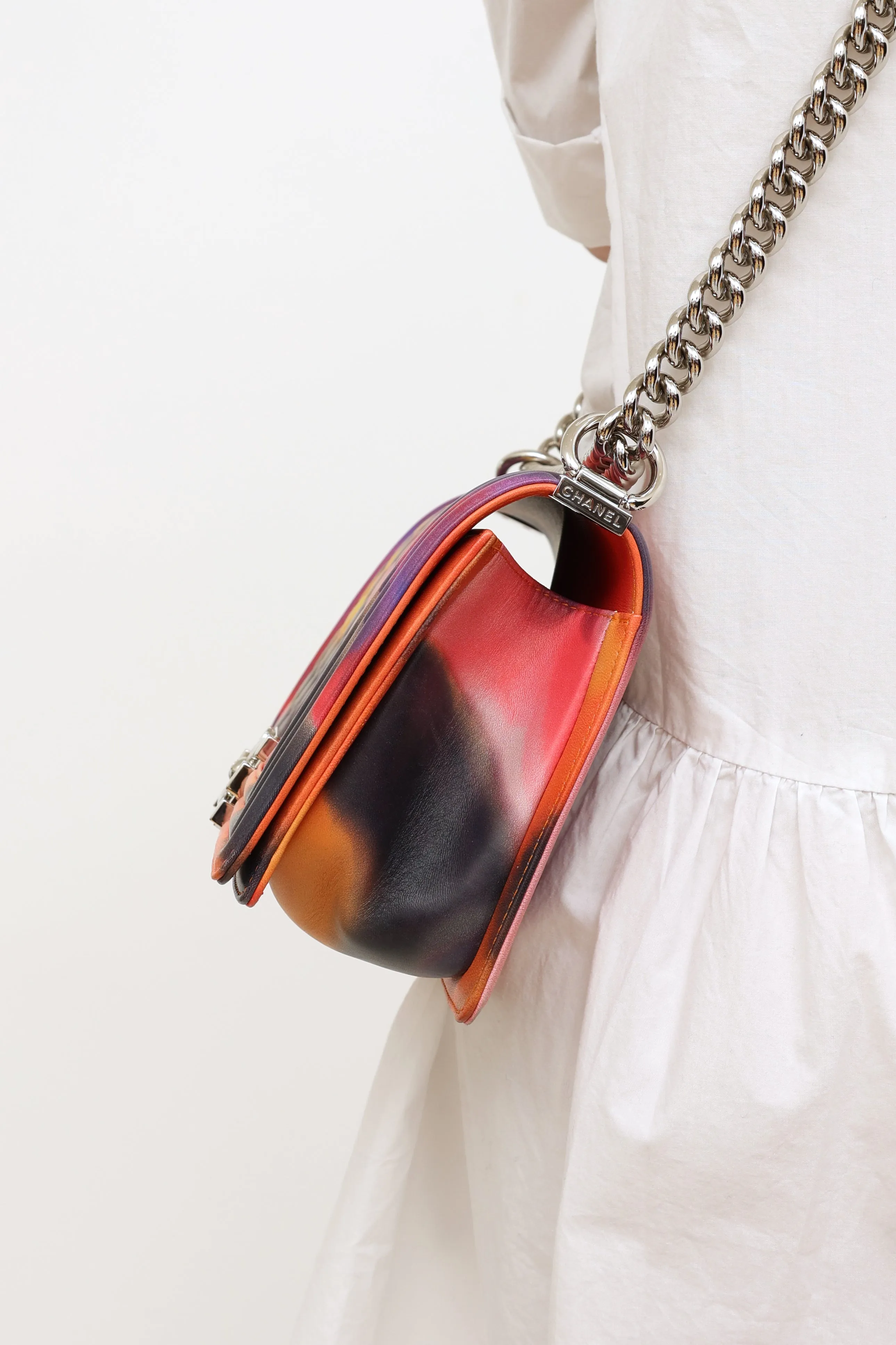 2014 Multi Graffiti Flower Power Medium Boy Bag
