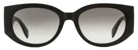 Alexander McQueen Graffiti Logo Sunglasses AM0330S 001 Black 54mm 30