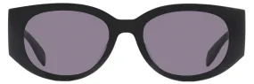 Alexander McQueen Graffiti Logo Sunglasses AM0330S 002 Black/Red 54mm 30