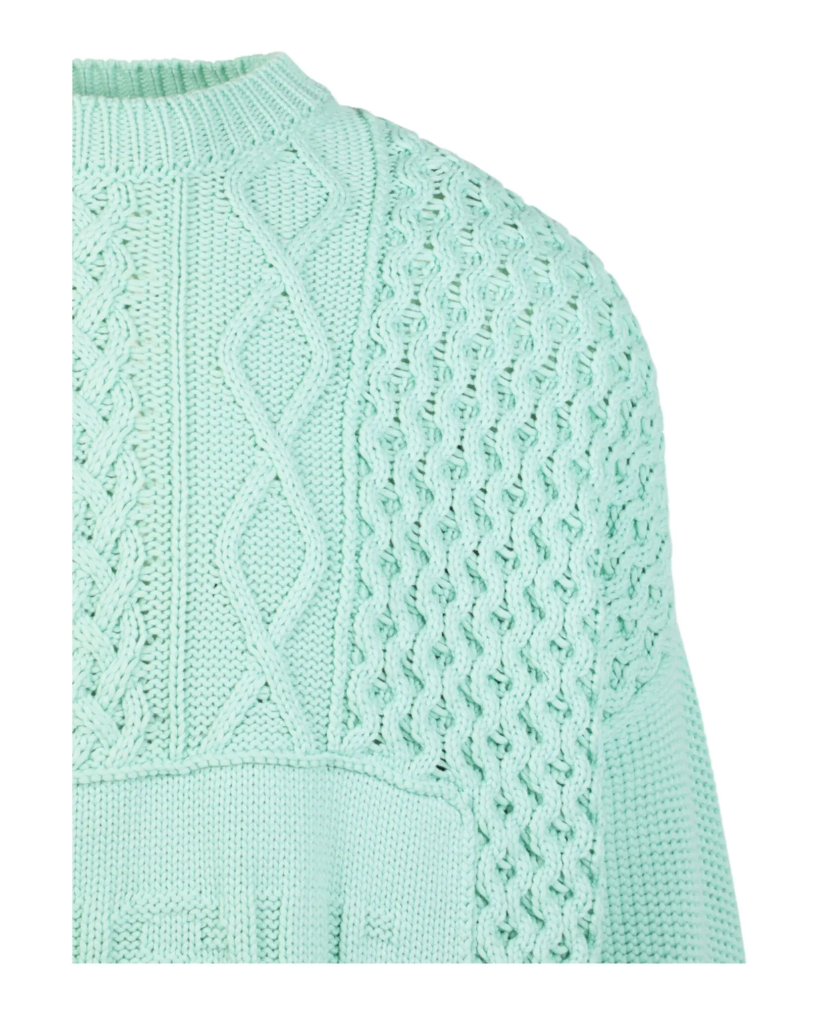 AMBUSH Mens Patchwork Knit Crewneck Sweater