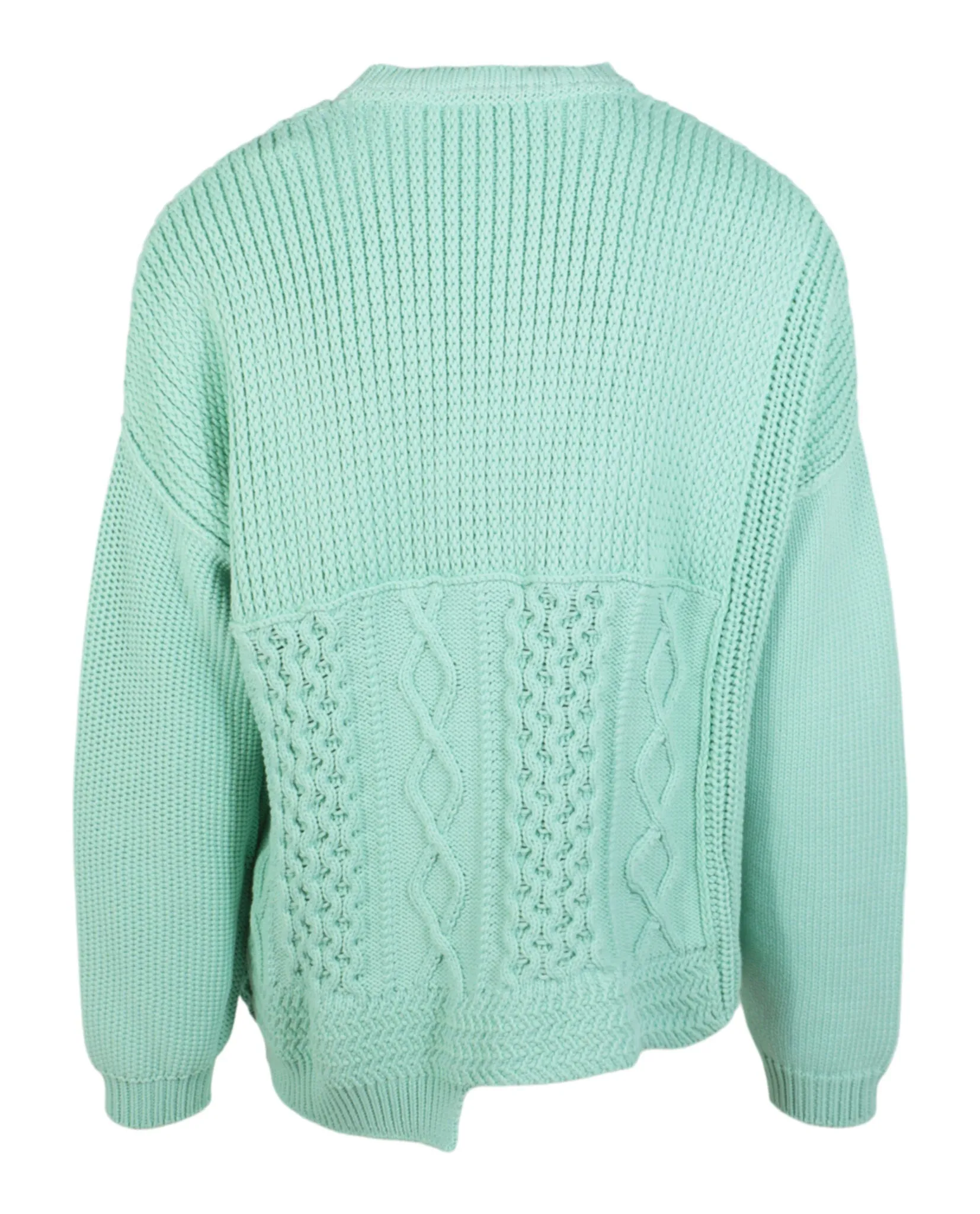 AMBUSH Mens Patchwork Knit Crewneck Sweater