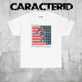 American Gridiron Flag Football Patriotic Graphic T-Shirt