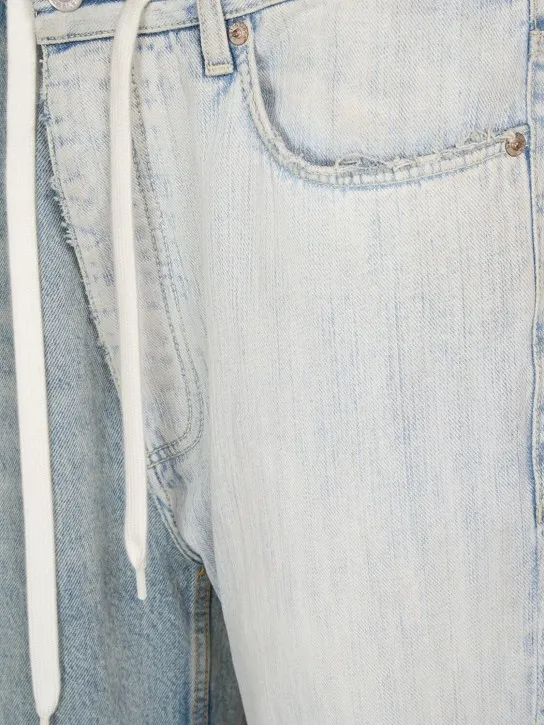 Balenciaga   Fifty-Fifty patchwork denim jeans 