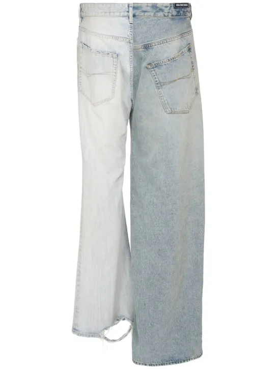 Balenciaga   Fifty-Fifty patchwork denim jeans 