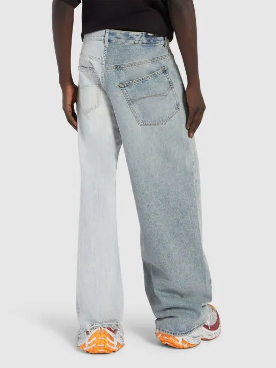 Balenciaga   Fifty-Fifty patchwork denim jeans 