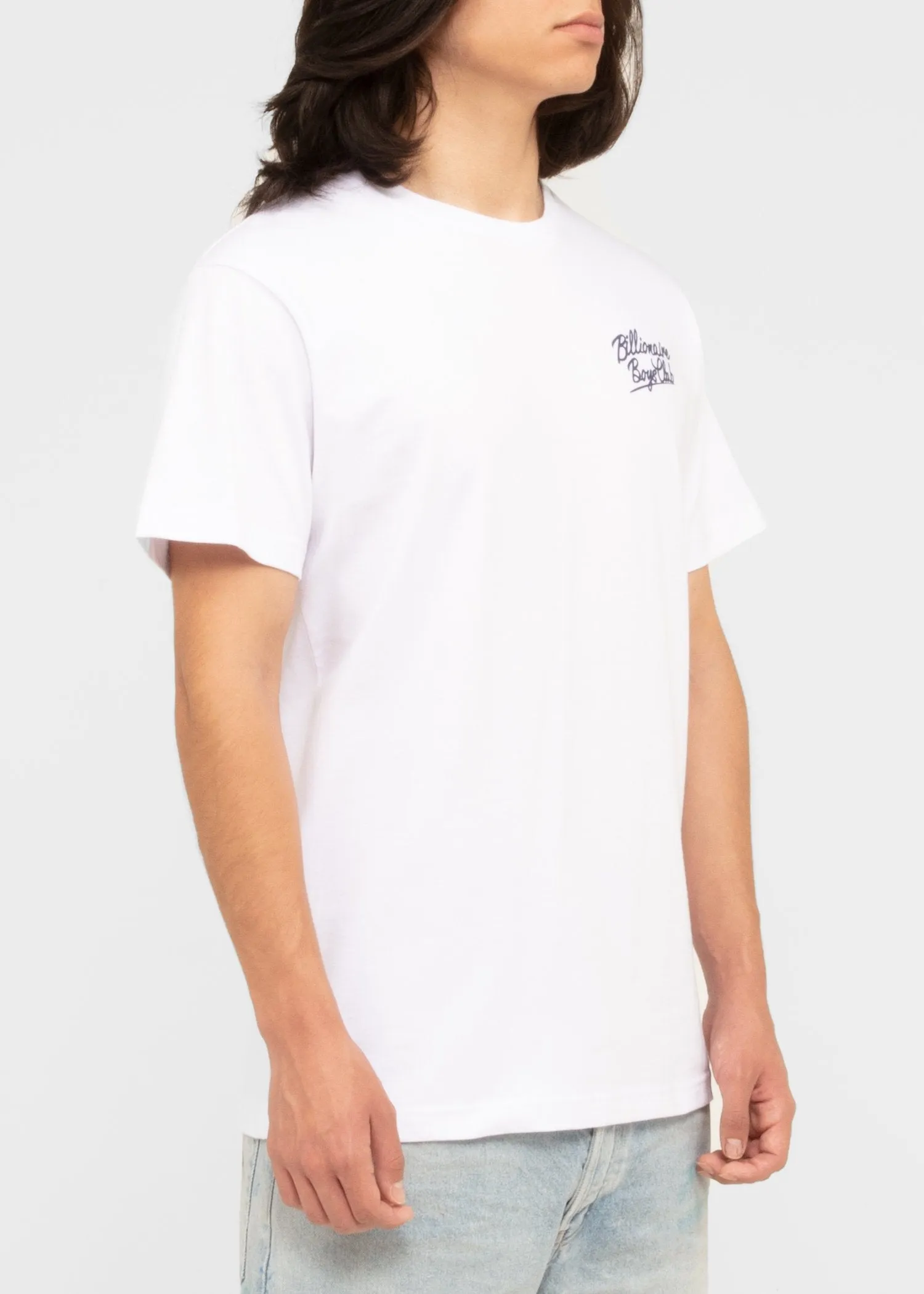 BILLIONAIRE BOYS CLUB: SCRIPT SS TEE [WHITE]