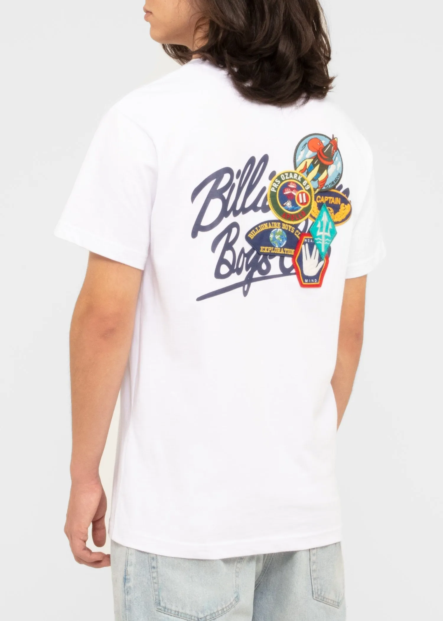 BILLIONAIRE BOYS CLUB: SCRIPT SS TEE [WHITE]