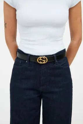 Black & Brown Leather Marmont Reversible Belt