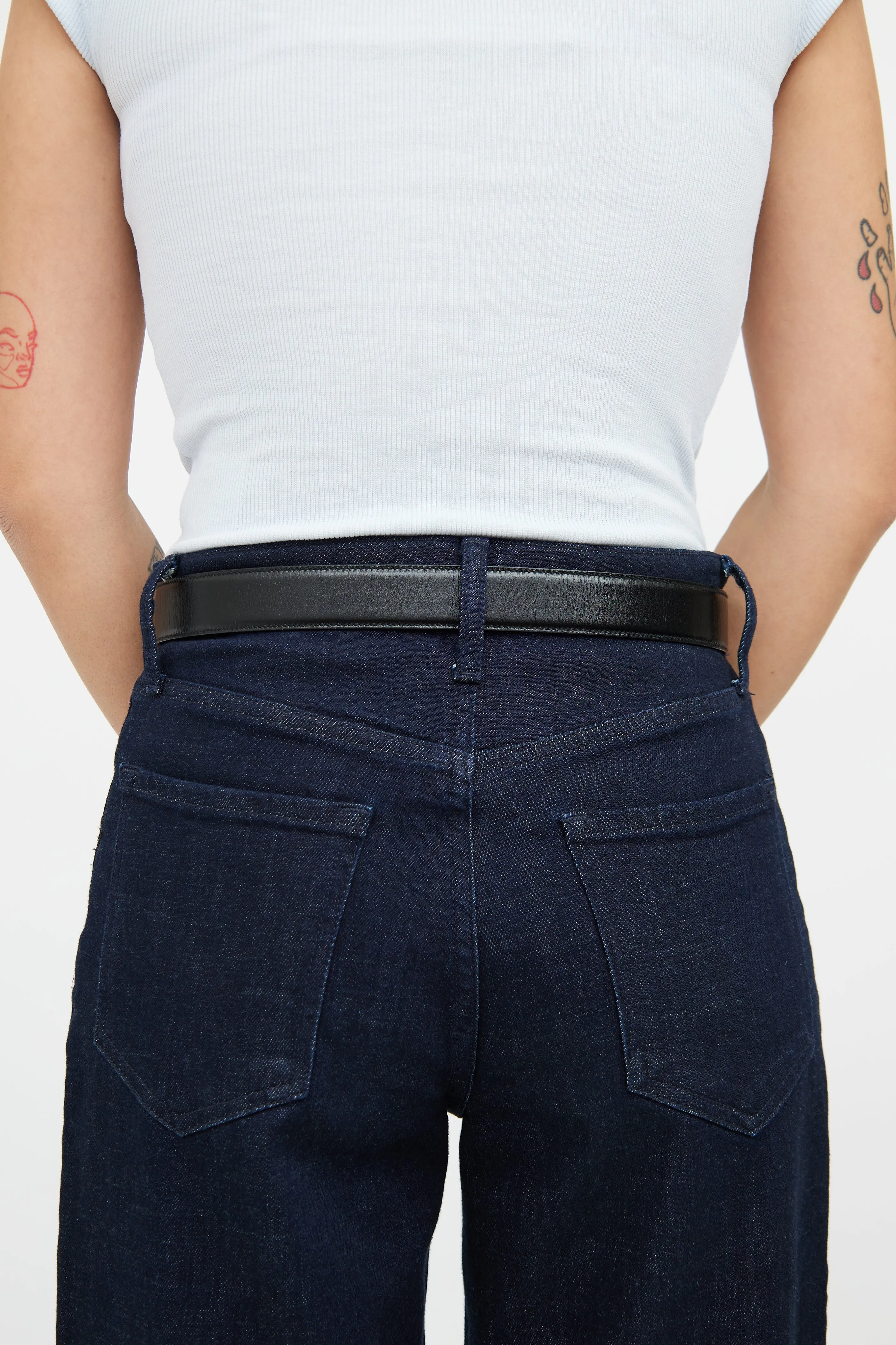 Black & Brown Leather Marmont Reversible Belt
