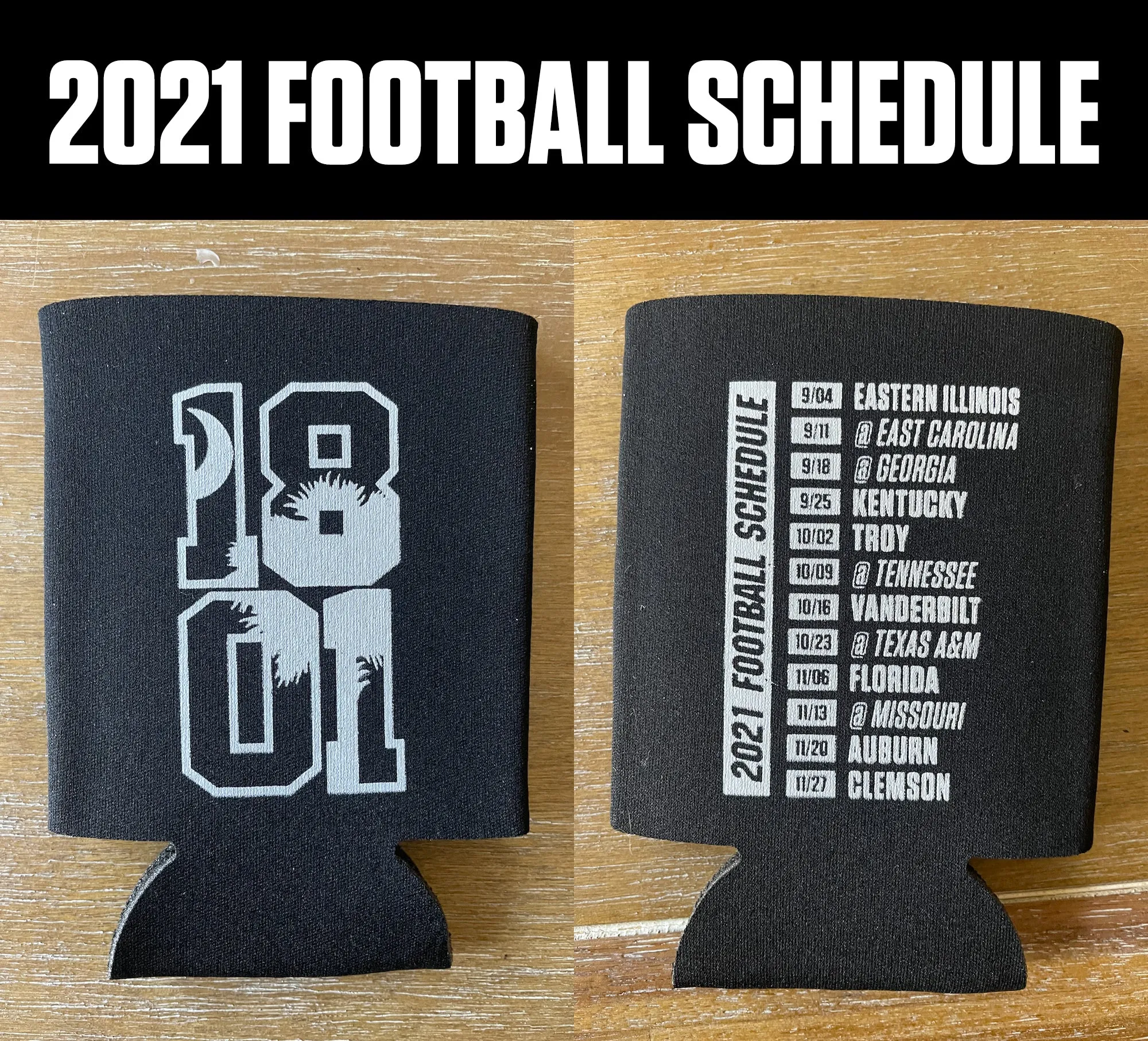 Black Schedule Koozie (2021)