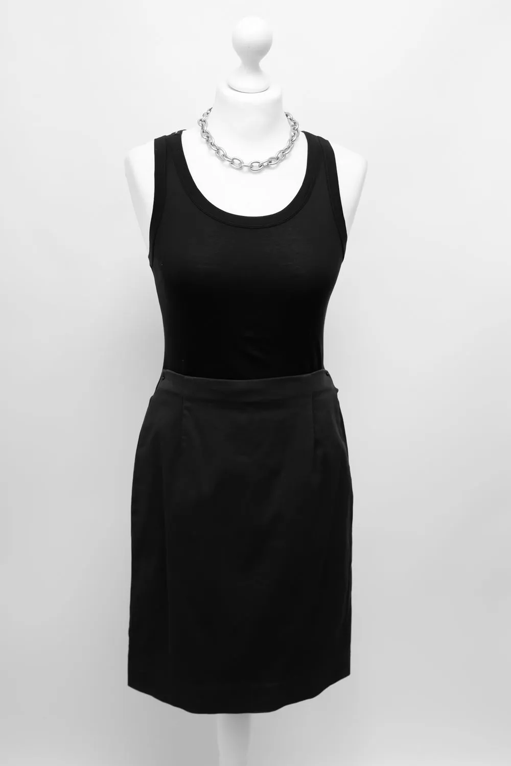BLACK STRETCHY MARC CAIN MINI SKIRT