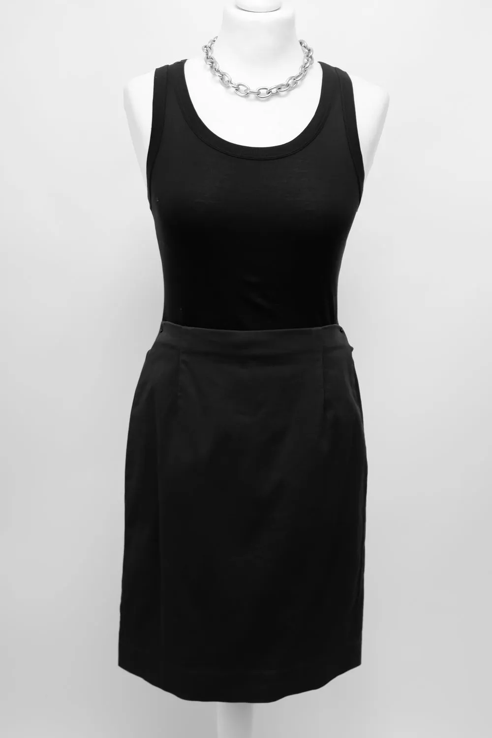 BLACK STRETCHY MARC CAIN MINI SKIRT