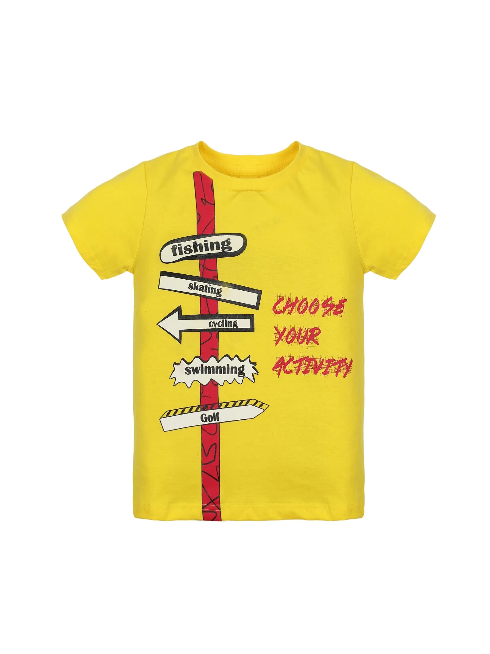 Boys Round Neck Half Sleeve Tee Pack of 3