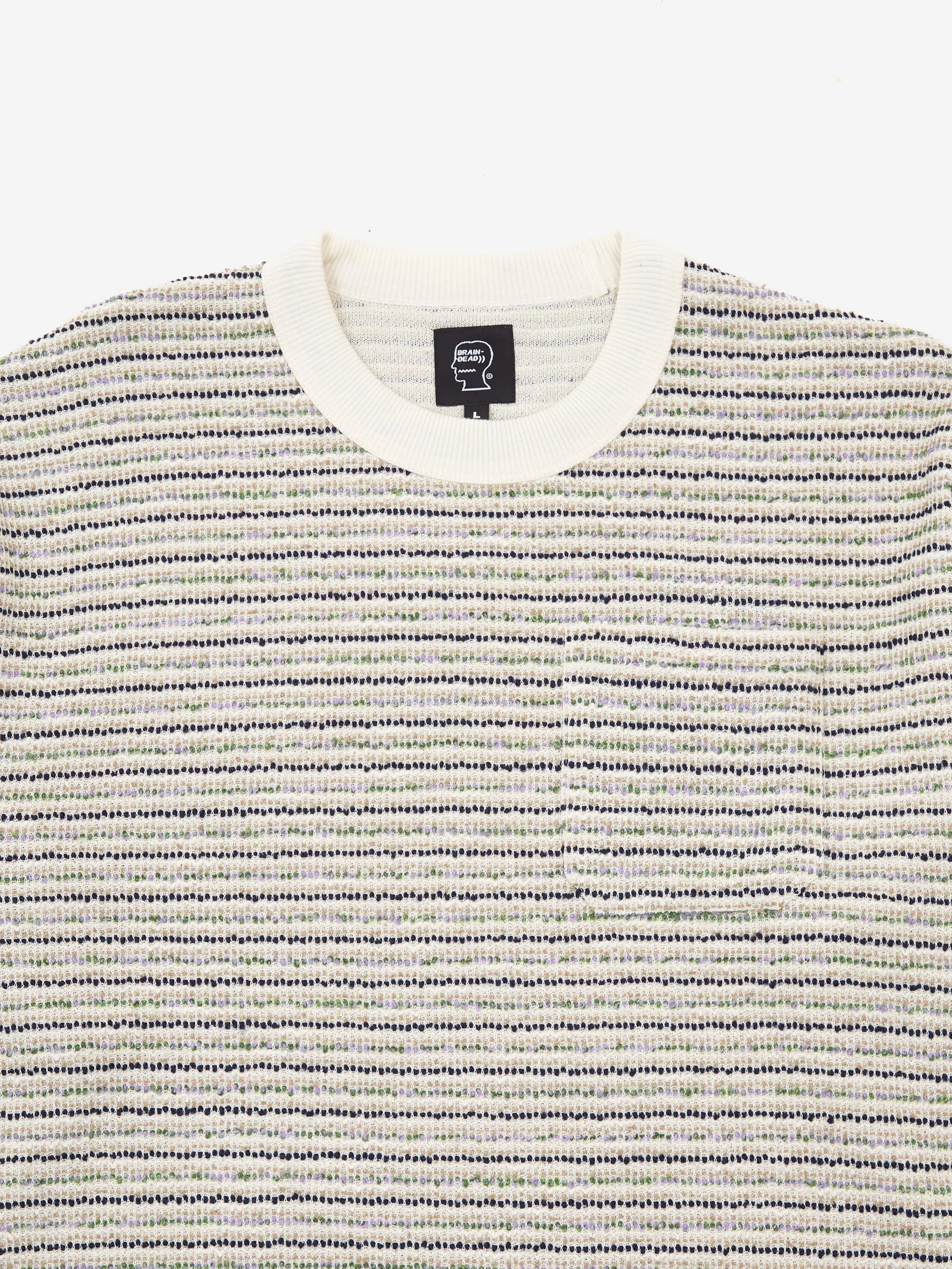 Taupe Brain Dead Long Sleeve Mock Neck Gauze Shirt