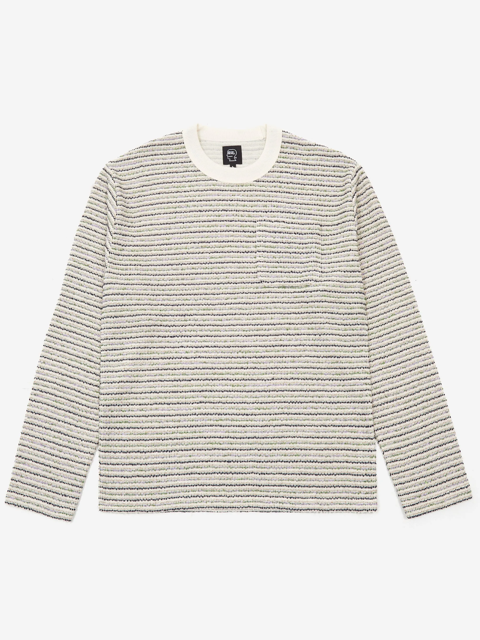 Taupe Brain Dead Long Sleeve Mock Neck Gauze Shirt