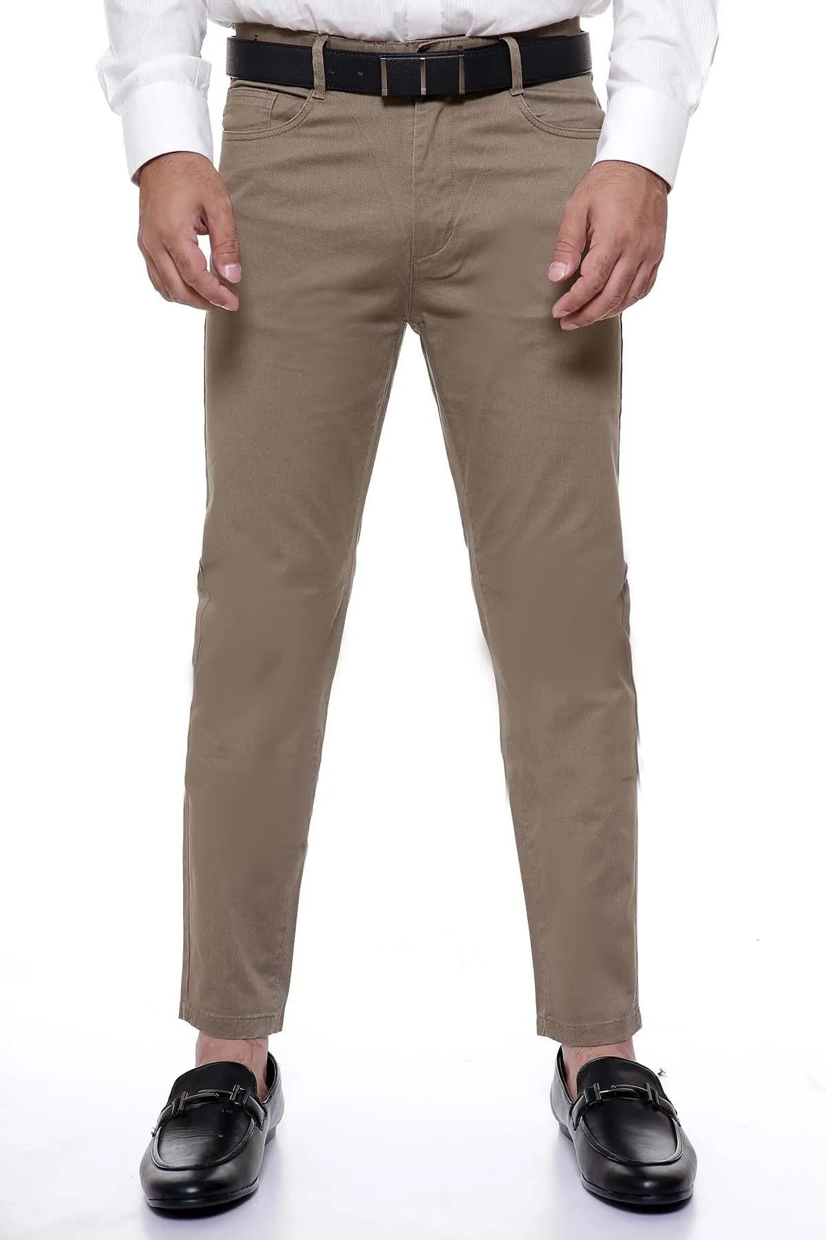C PANT 5 POCKET SLIM FIT LIGHT BROWN