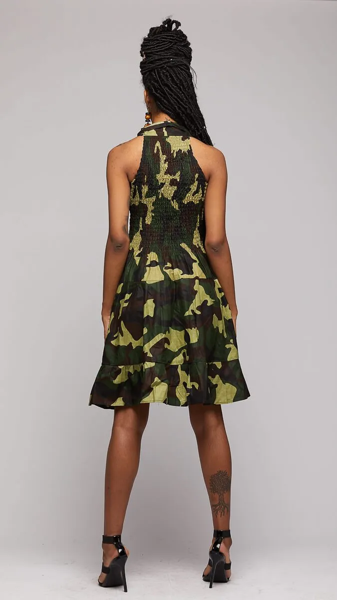 Camouflaged Smoked Dress