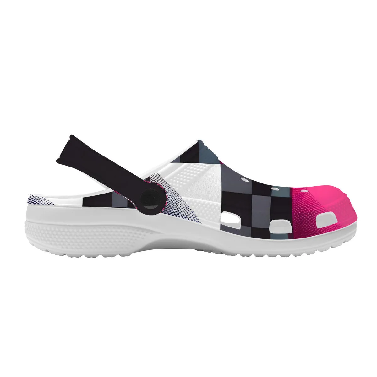 Checkered Crocs Clogs