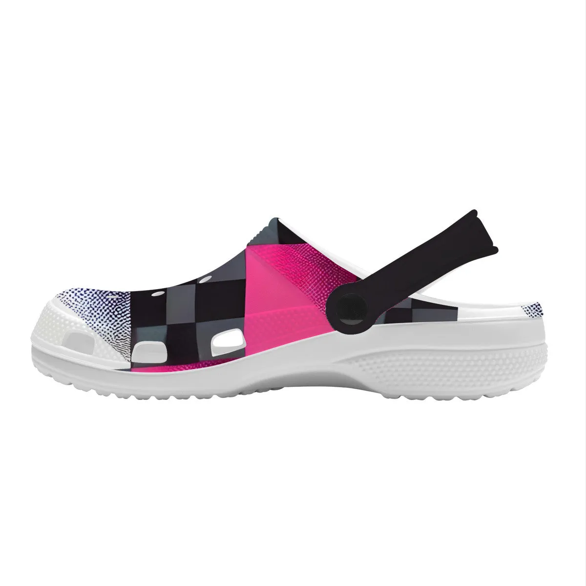 Checkered Crocs Clogs