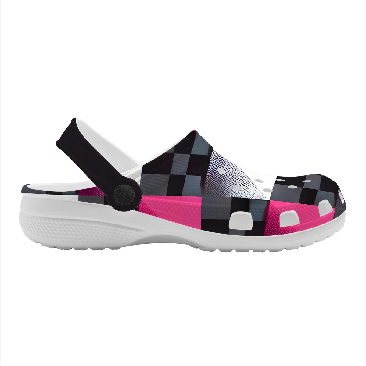 Checkered Crocs Clogs