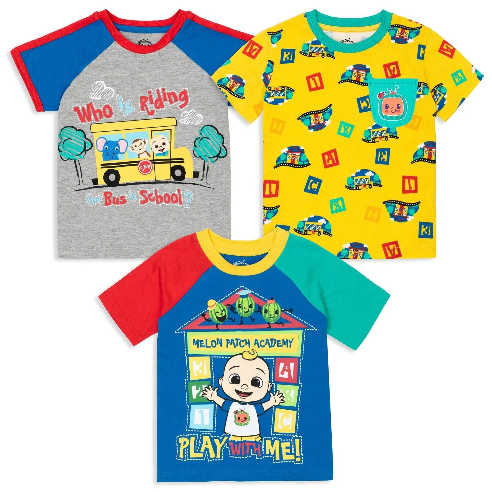 CoComelon 3 Pack T-Shirts