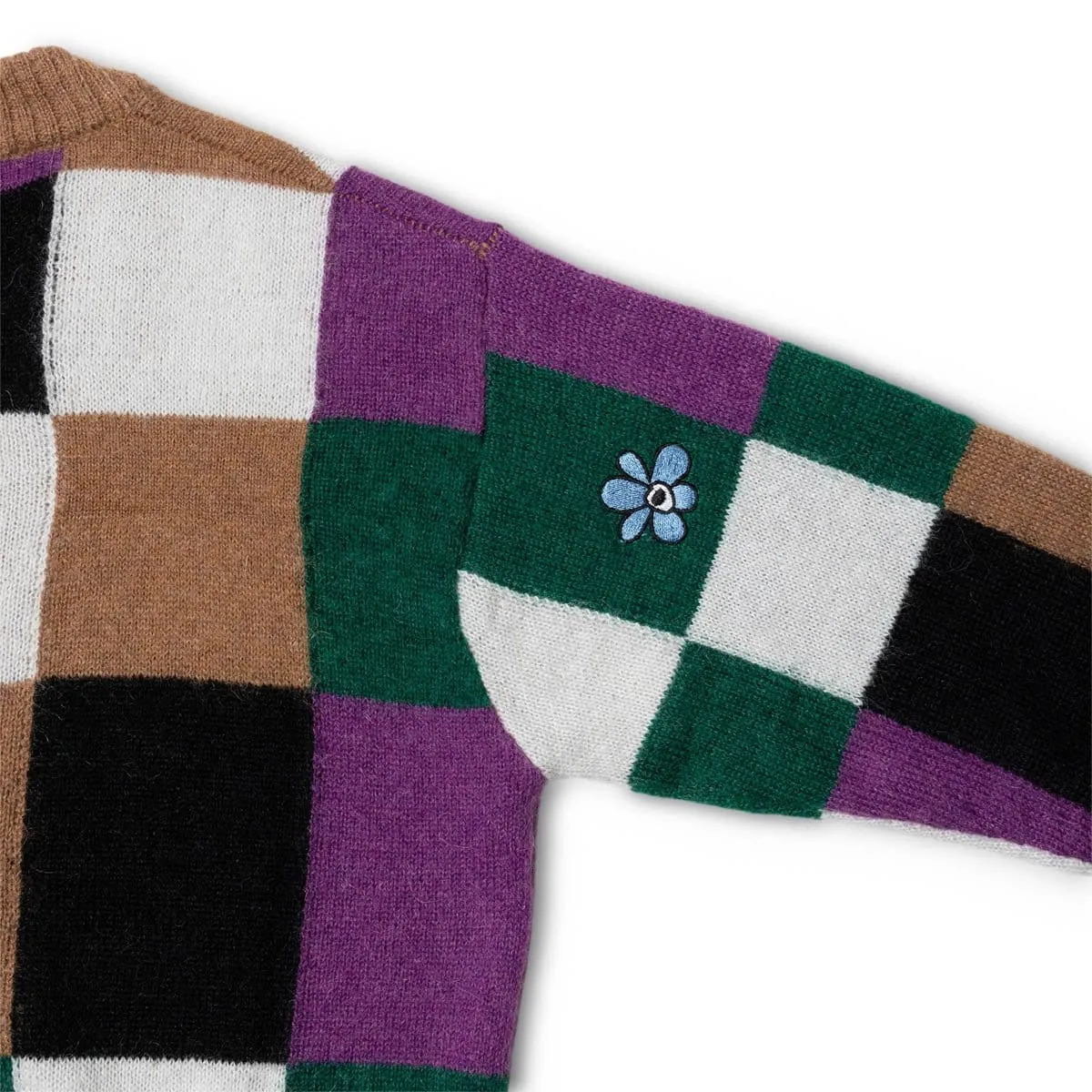 COMMUNAL FIELDS KNITTED MOHAIR CARDIGAN