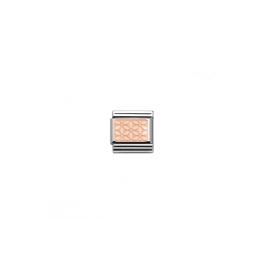 Composable Rose Gold Flowers Link - 430101/18
