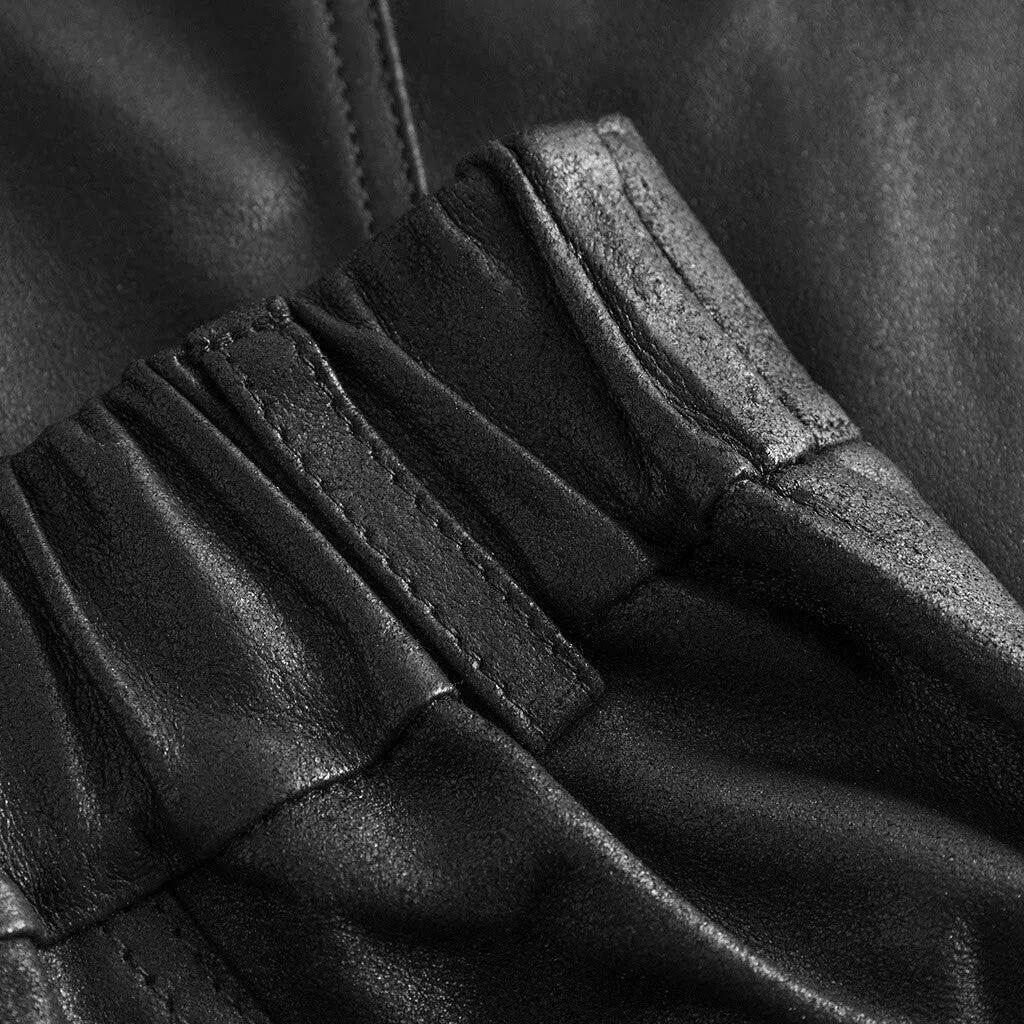 Cool Celest cargo leather pants / 50908 - Black (Nero)