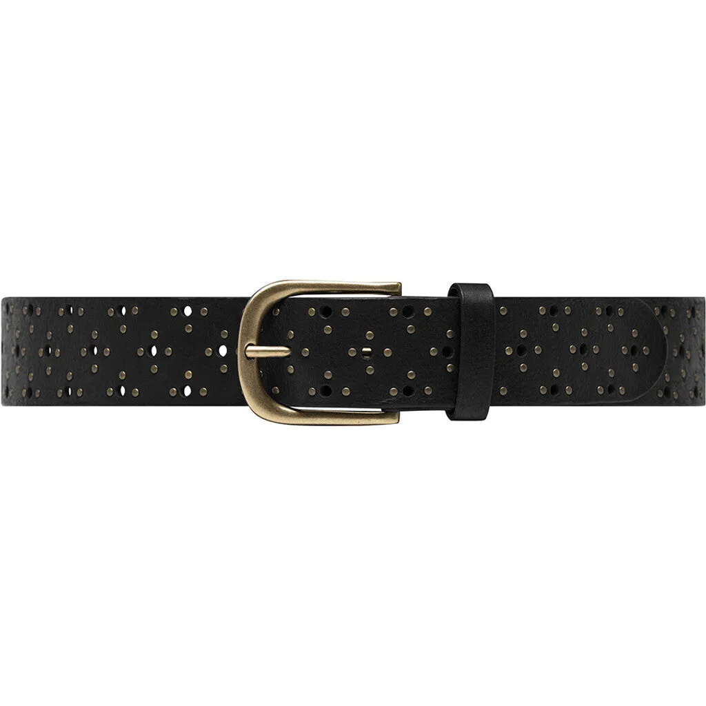 Cool jeans belt with studs / 16082 - Black (Nero)