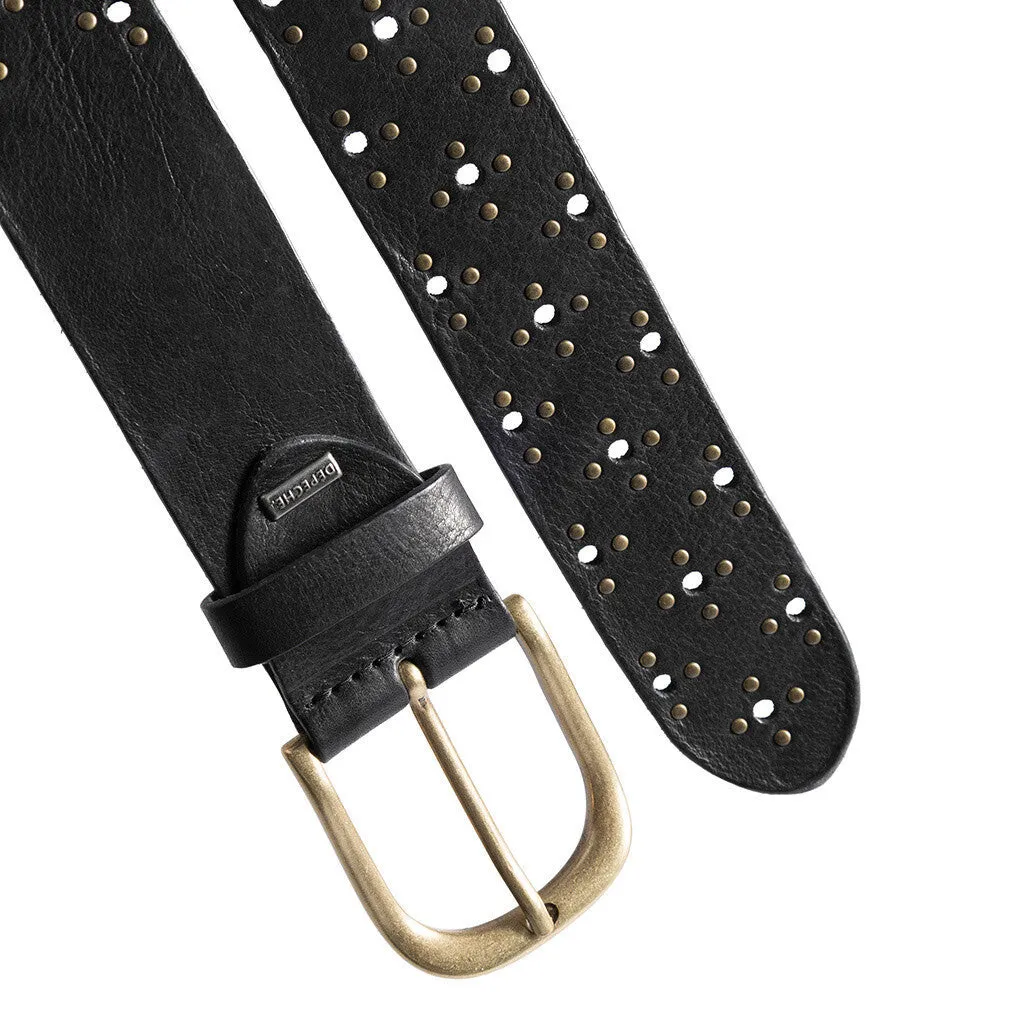 Cool jeans belt with studs / 16082 - Black (Nero)