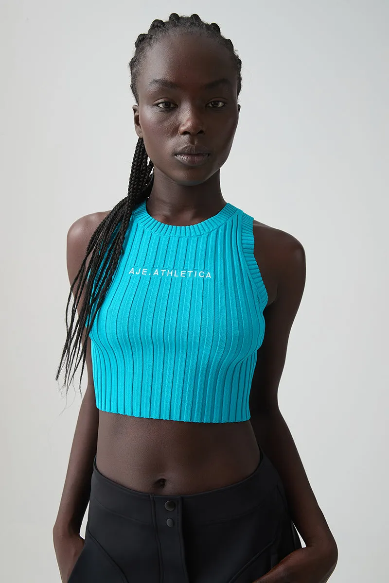 Cropped Knitted Logo Tank 135