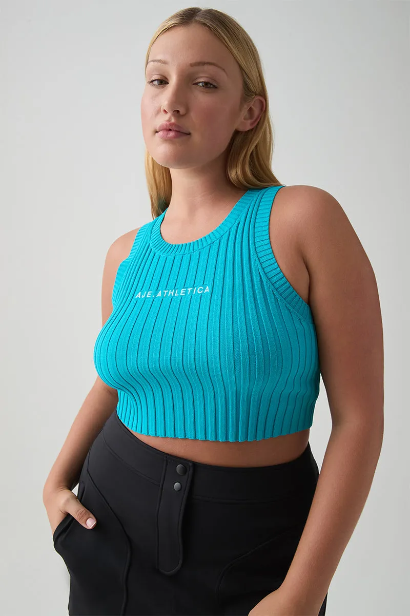Cropped Knitted Logo Tank 135