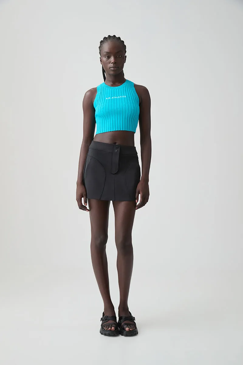Cropped Knitted Logo Tank 135