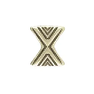 Cymbal Sostis Chevron Connector Beads, 9.5 x 11.2 mm - Ant Brass, 24K Gold Plate, Rose Gold Plate or Ant Silver Plate - 2