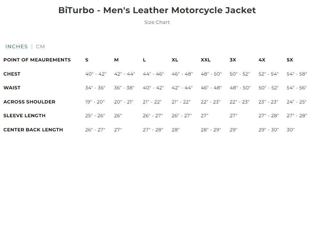 First Mfg BiTurbo - Men's Leather Motorcycle Jacket