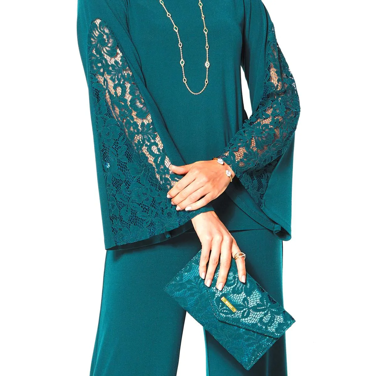 IMAN Holiday Top, Pant & Bag Dressed & Ready Luxury Ensemble