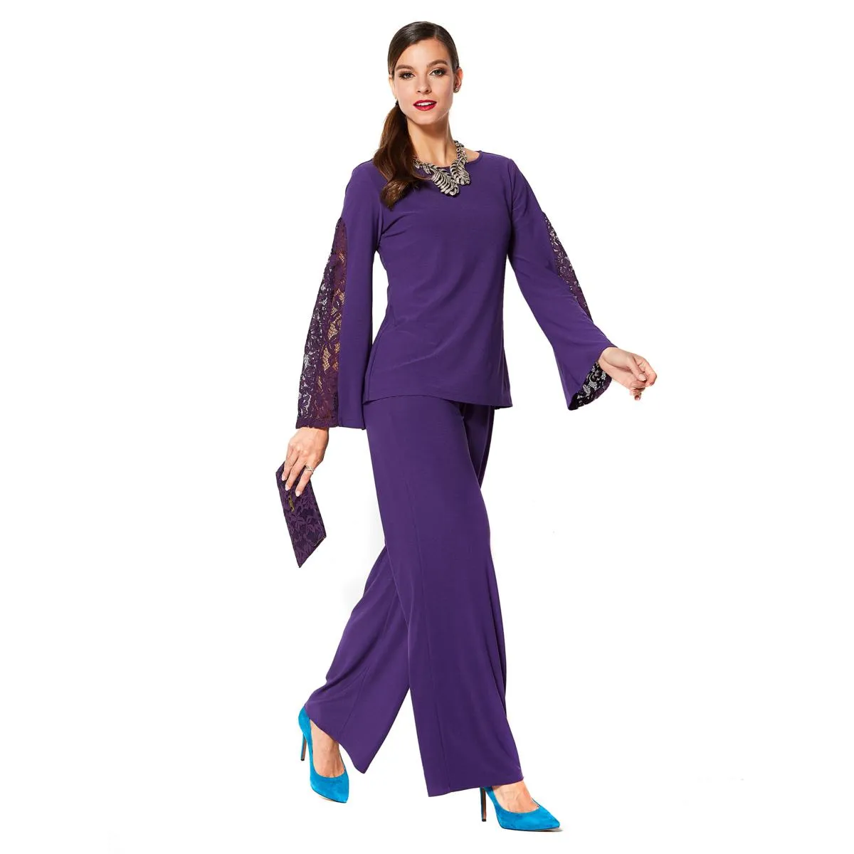 IMAN Holiday Top, Pant & Bag Dressed & Ready Luxury Ensemble