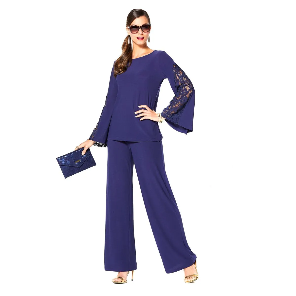 IMAN Holiday Top, Pant & Bag Dressed & Ready Luxury Ensemble