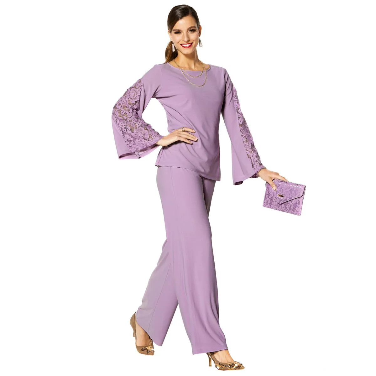 IMAN Holiday Top, Pant & Bag Dressed & Ready Luxury Ensemble