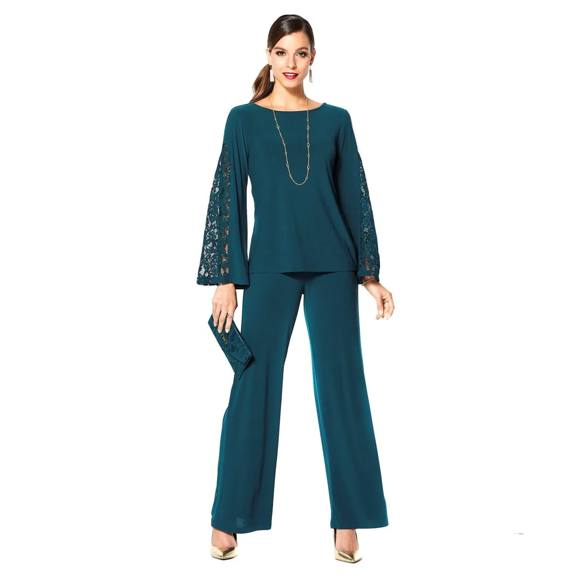 IMAN Holiday Top, Pant & Bag Dressed & Ready Luxury Ensemble