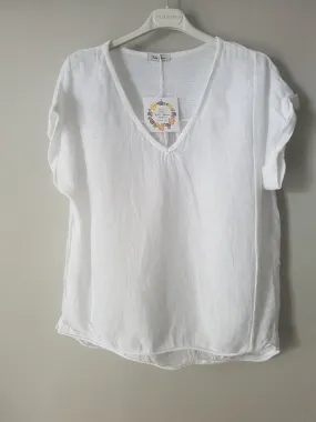 ITALIAN LINEN TSHIRTS - 4 colours
