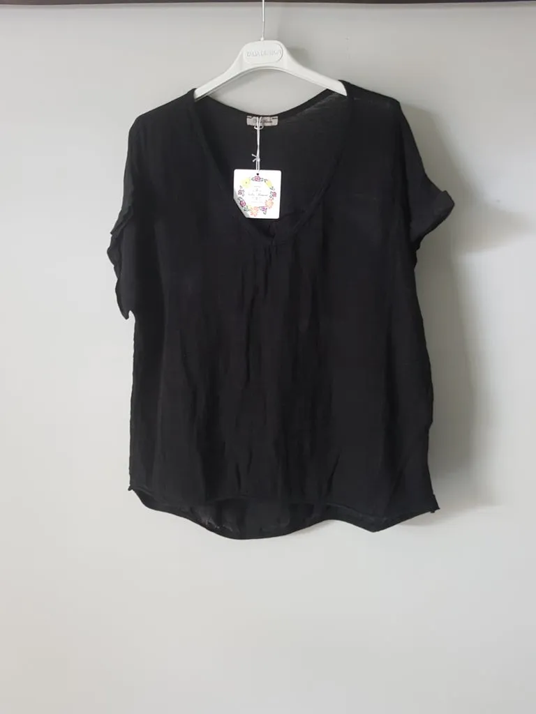 ITALIAN LINEN TSHIRTS - 4 colours