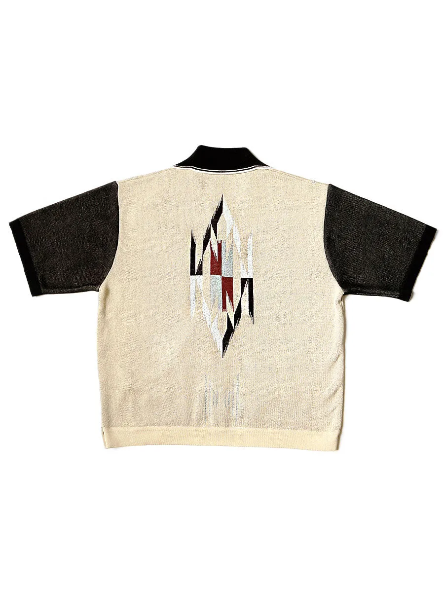 Kapital 12G Cotton Knit CHIMAYO Aloha Polo - Beige