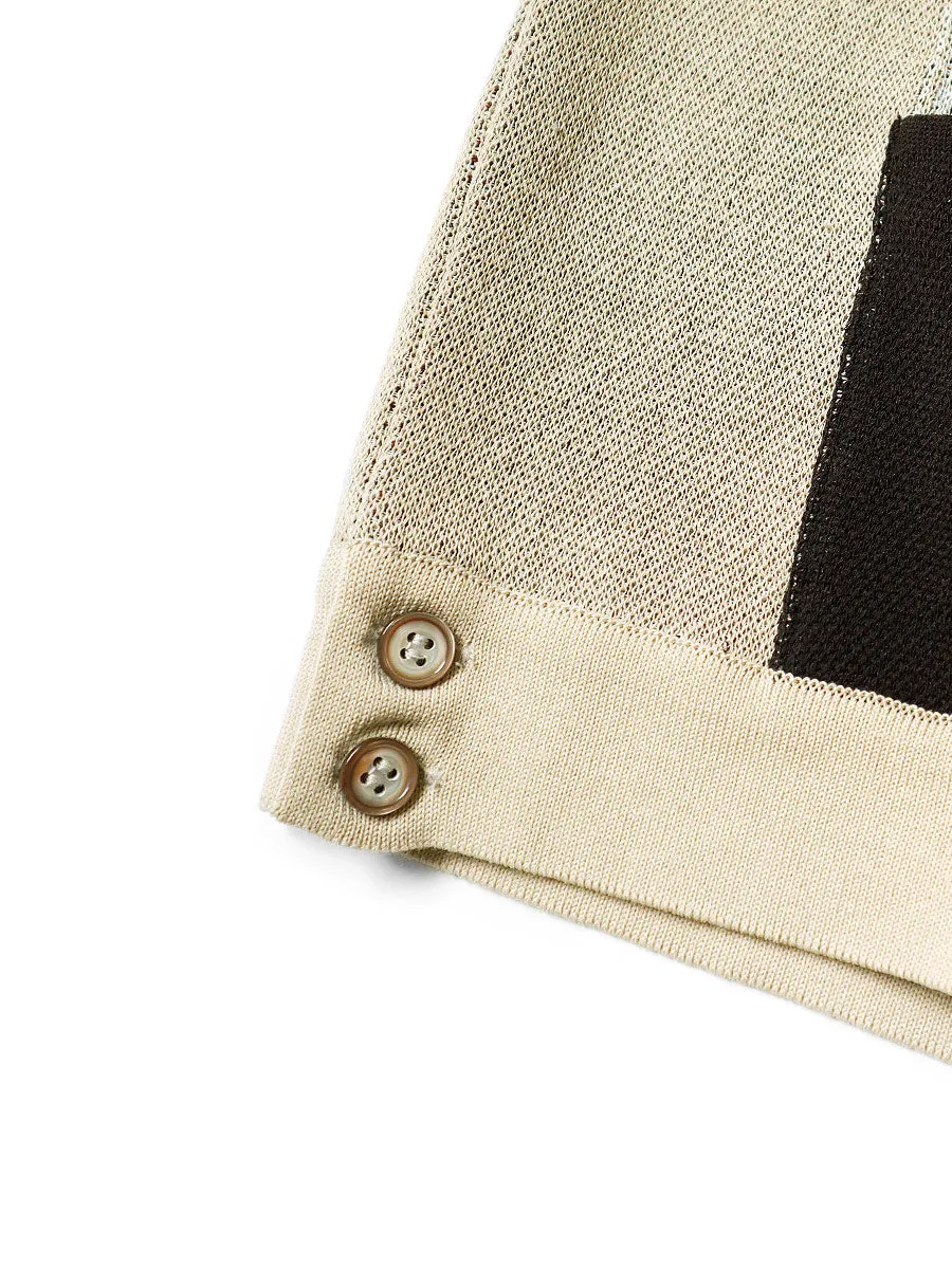 Kapital 12G Cotton Knit CHIMAYO Aloha Polo - Beige