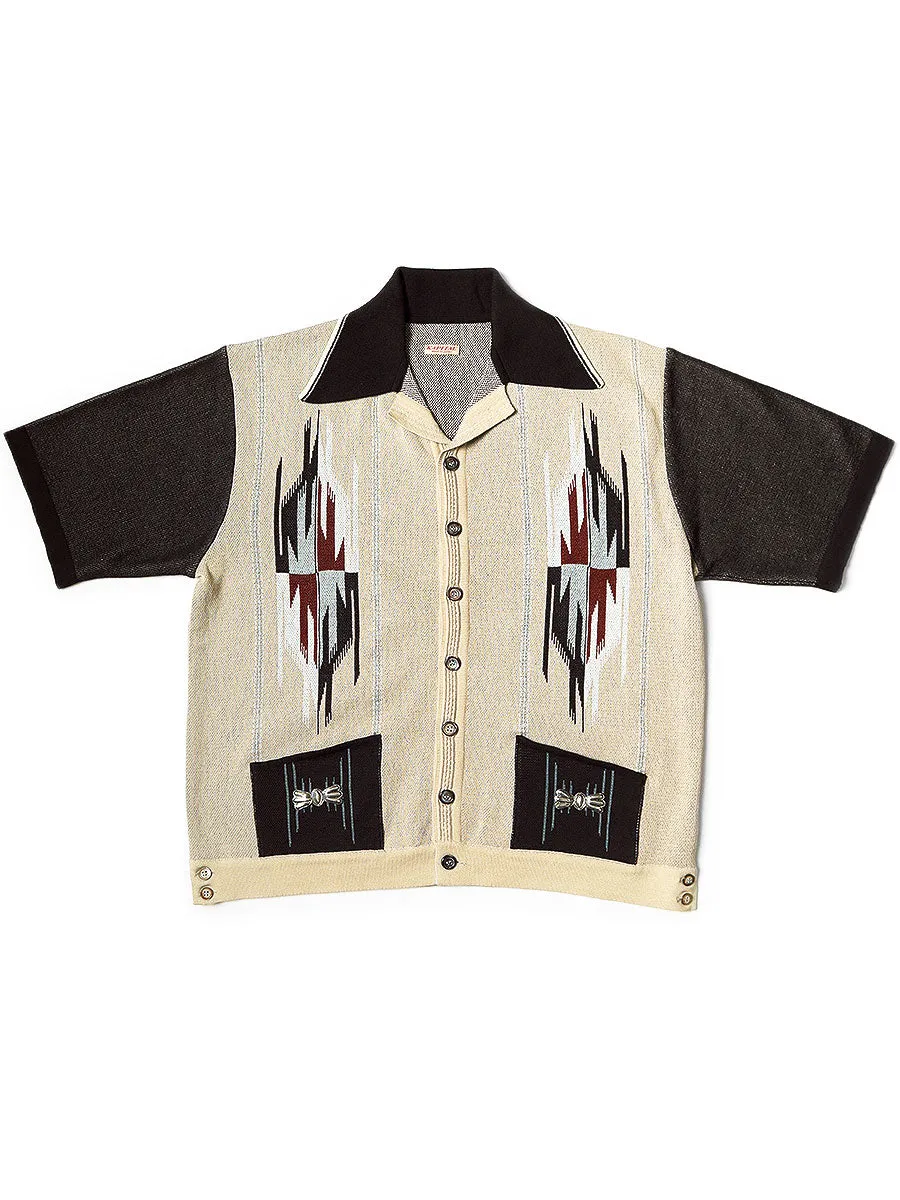 Kapital 12G Cotton Knit CHIMAYO Aloha Polo - Beige