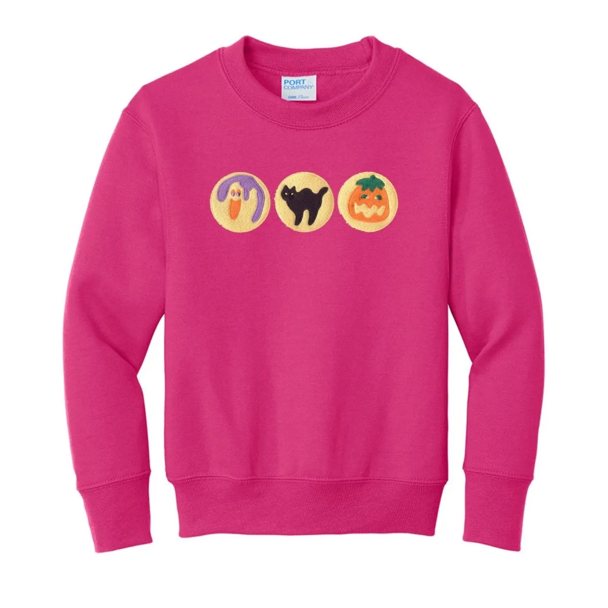 Kids 'Halloween Cookies' Embroidered Crewneck Sweatshirt