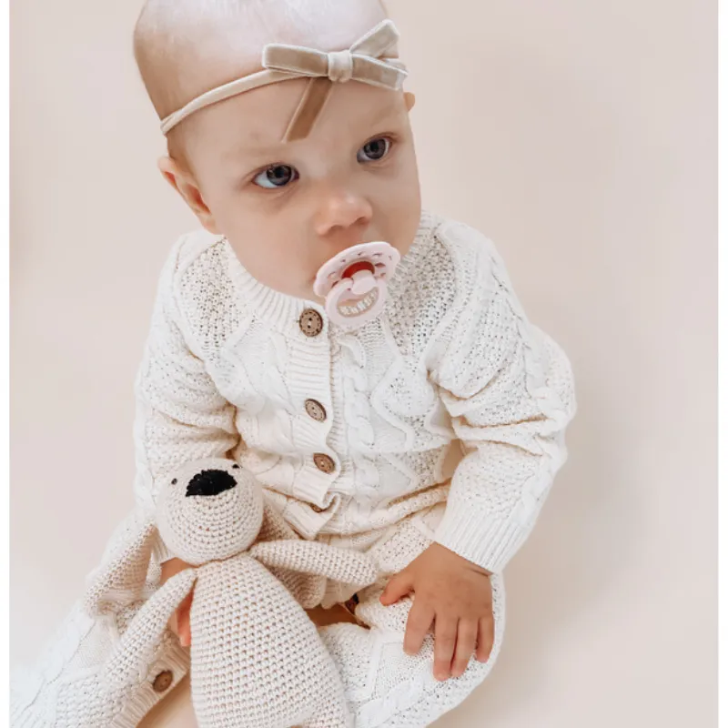 Knitted baby jumpsuit