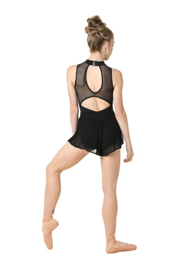 Ladies Black Mesh Shorts